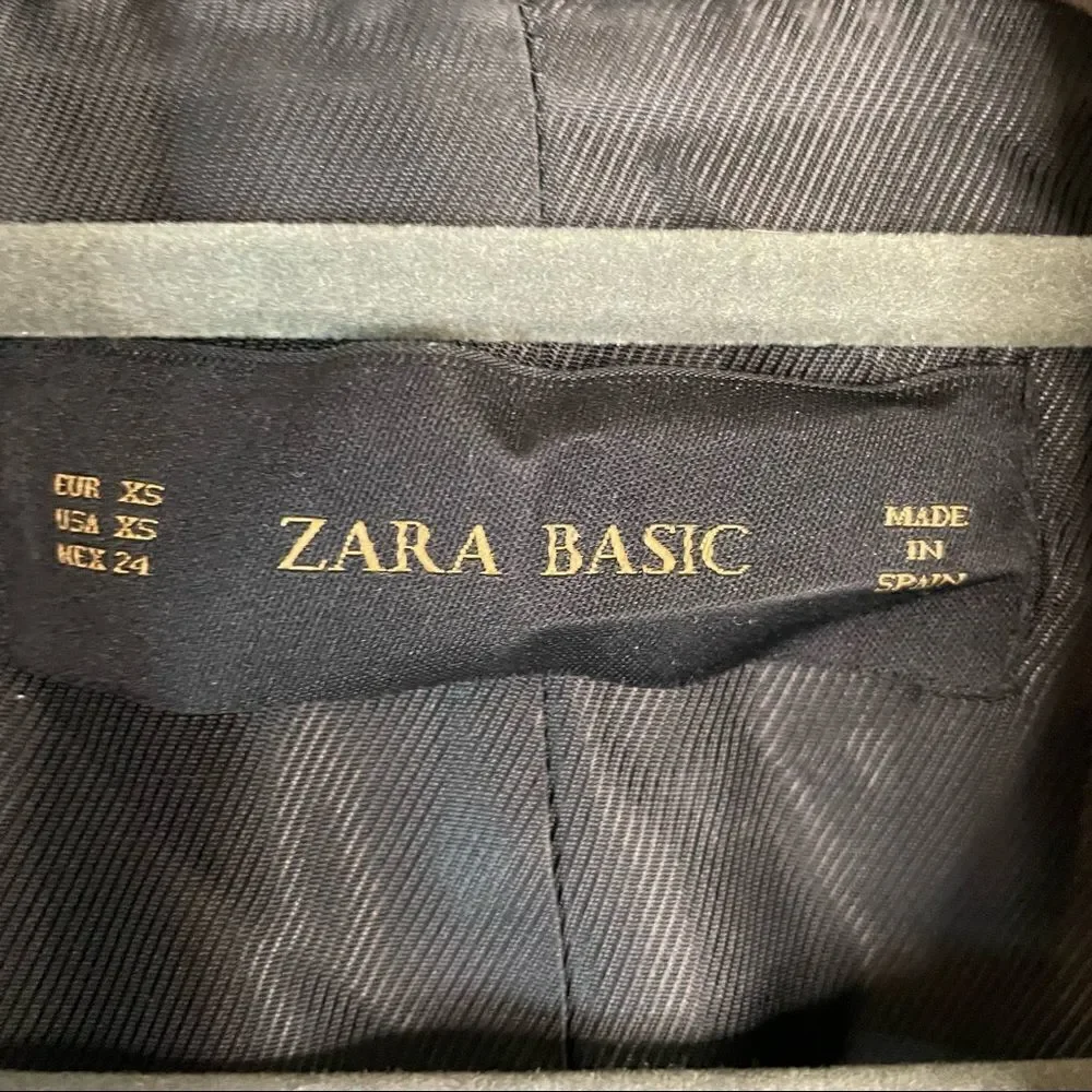 Zara Basic Puff Shoulder Blazer